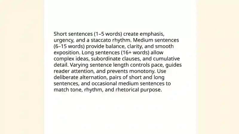 Sentence Variety 4