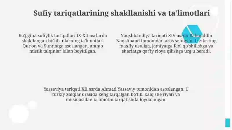Markaziy Osiyoda tasavvuf, uning tarbiyaviy jihatlari 4