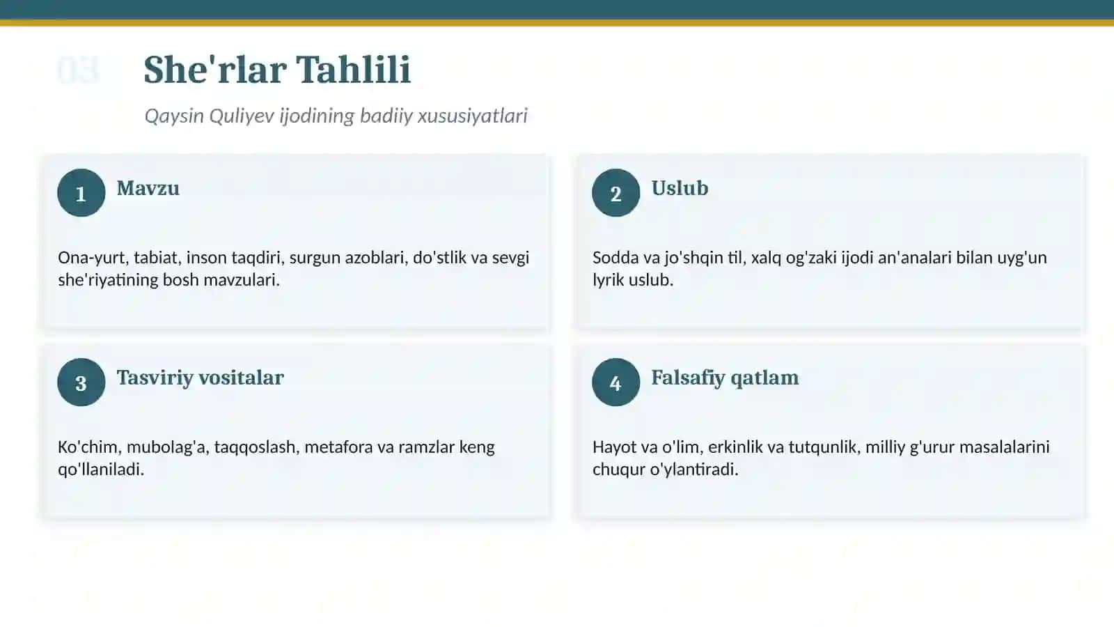 QAYSIN QULIYEV VA MAXTUMQULI She'rlari Tahlili 4