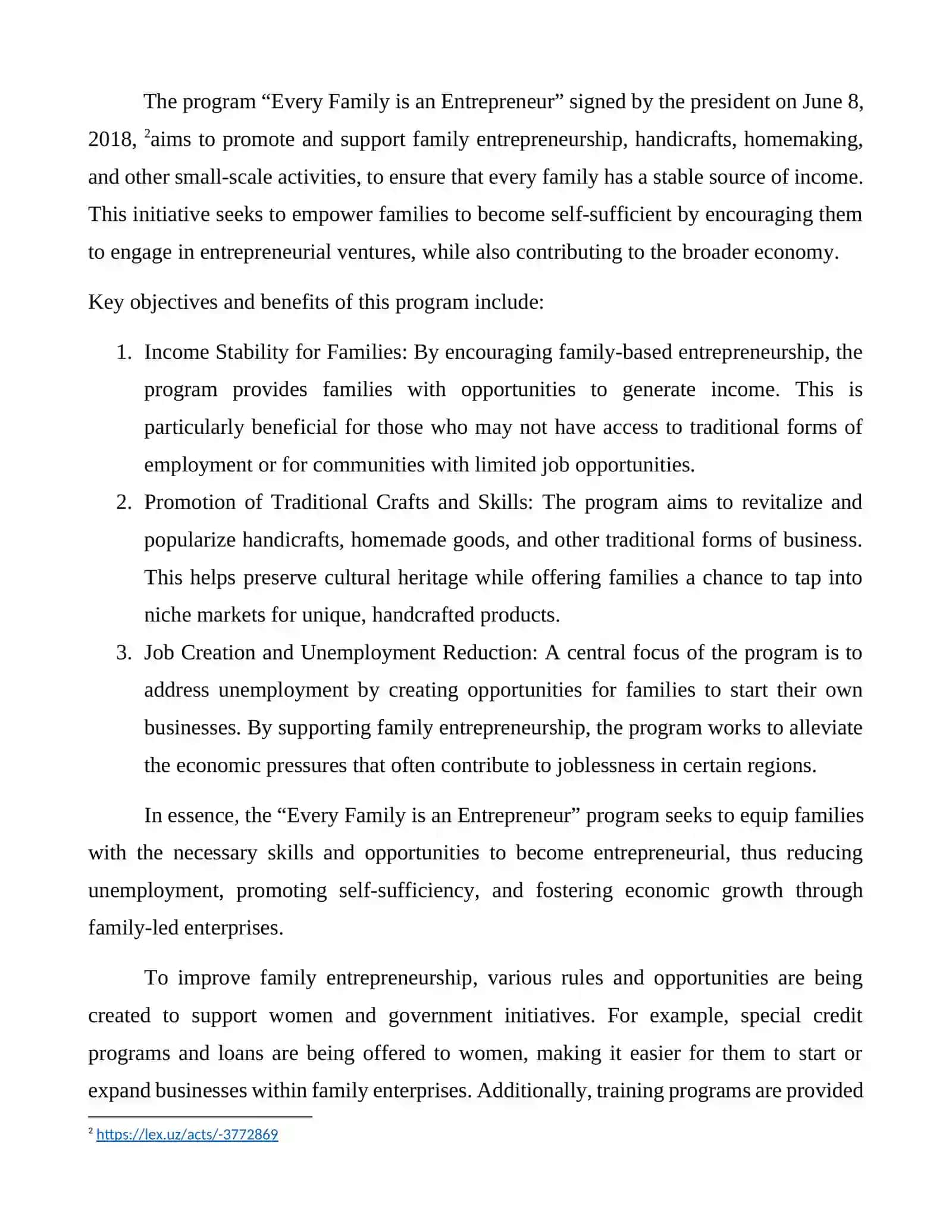 Ensuring the Employment of Women in the Development of Family Entrepreneurship 4