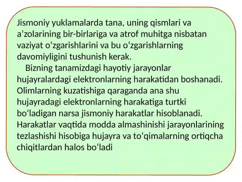 Jismoniyyuklamaning yurak-qontomirtizimifaoliyati gata'siri 4