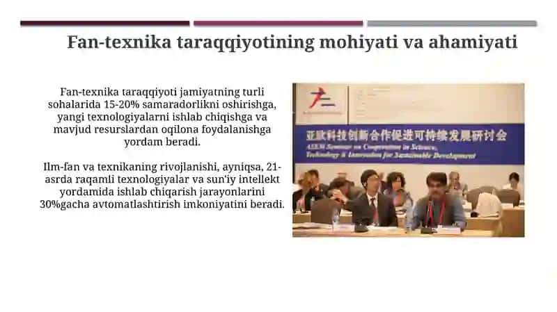 Fan-texnika taraqqiyoti va innovatsion faoliyat 4