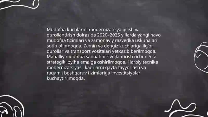 Milliy xavfsizlikni taʼminlash borasida amalga oshirilayotgan ishlar 4