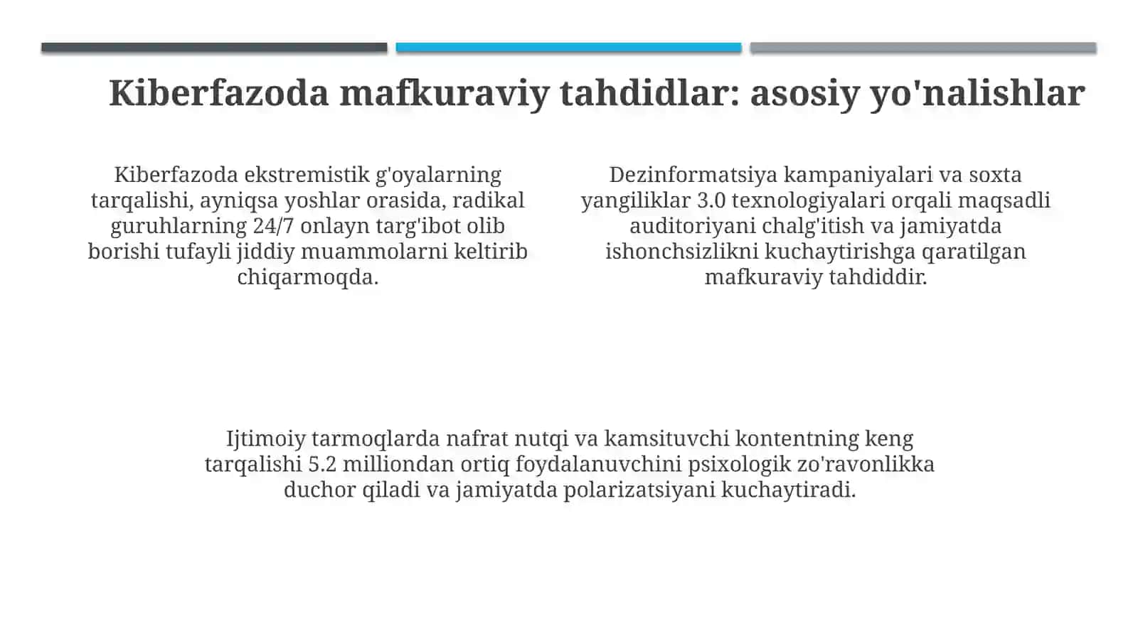 Missionerlik targ’iboti uslub va vositalarning zamonaviylashuvi,kiber makonda mafkuraviy tahdidlar 4