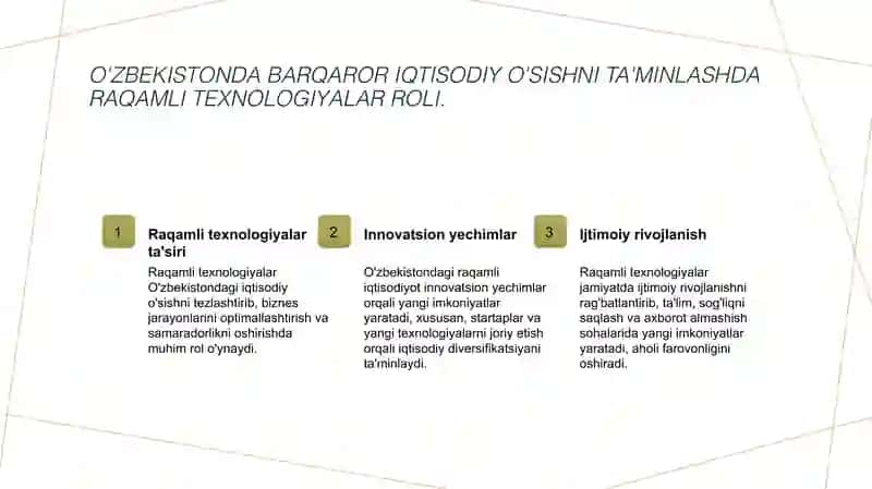 Barqaror iqtisodiy o'sish strategiyalari 4