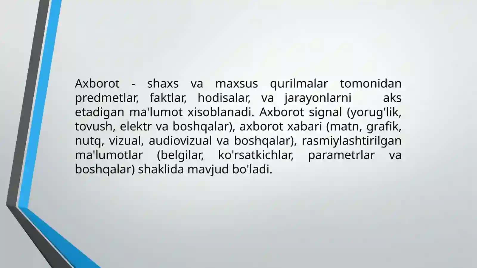 Texnik tizimlarda axborot texnologiyalari fanining predmeti va vazifalari 4