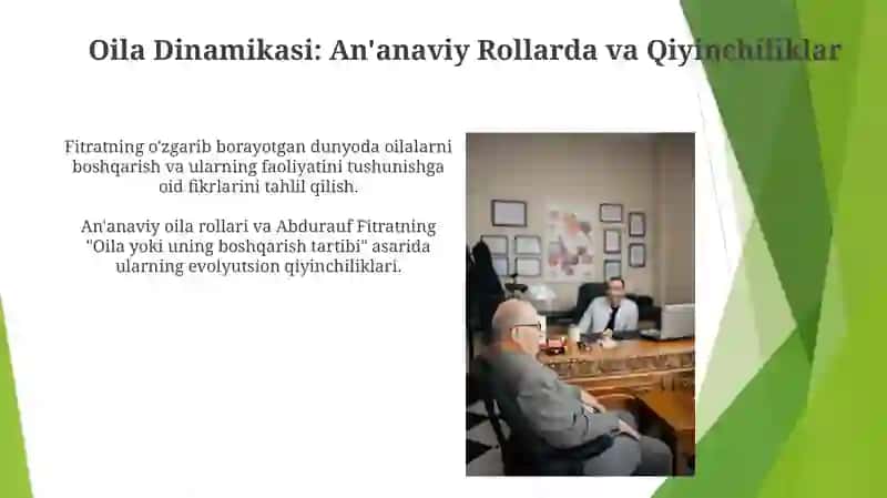 Abdurauf Fitratning Oila yoki uni boshqarish tartiblari asarini oʻrganish va tahlil qilish 4