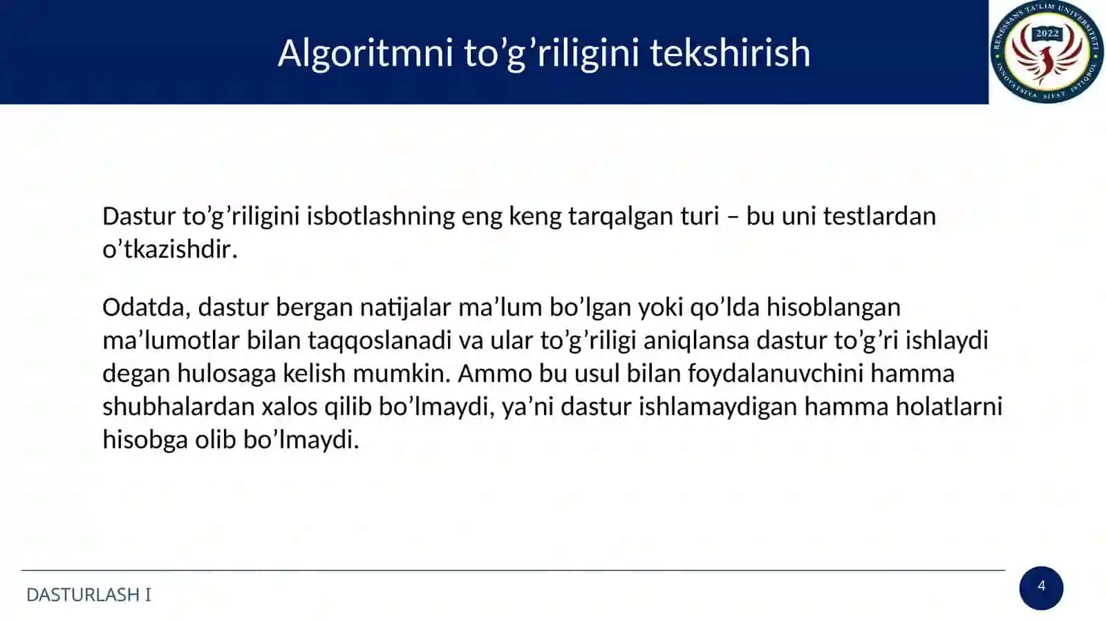 Algoritmlar nazariyasi 4