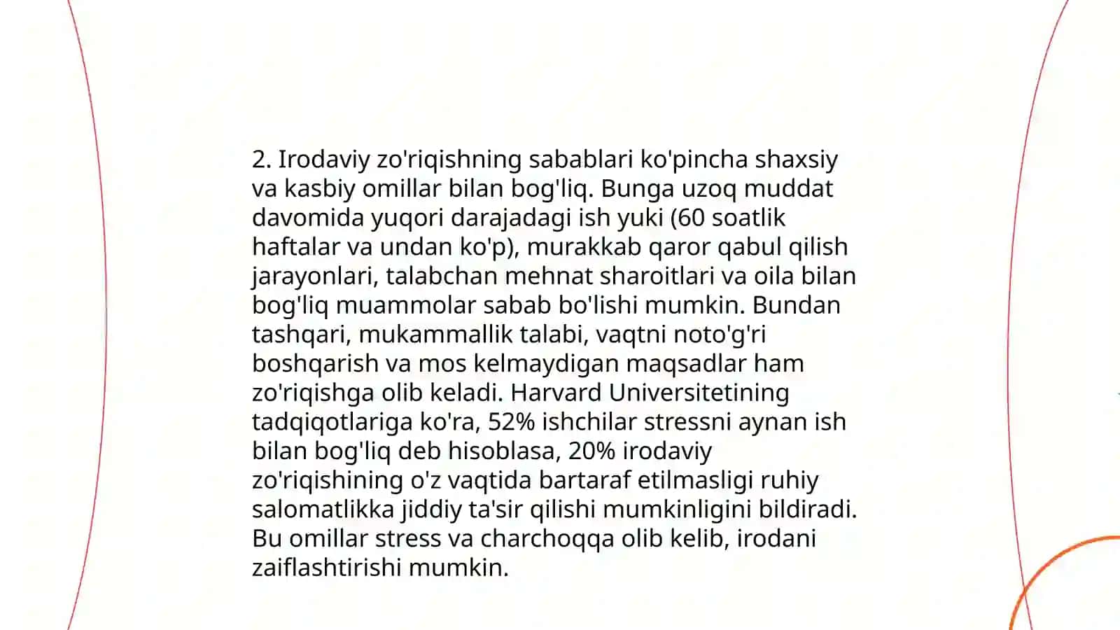 Irodaviy boshqaruv va irodaviy zo'riqish 4