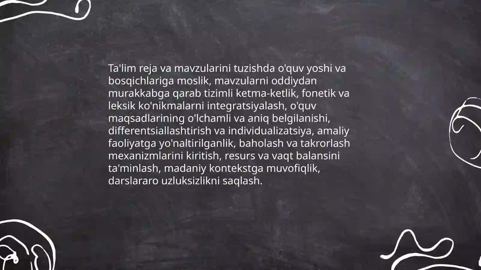 Savod órgatishning asosiy davri óqish darsi uchun metodik tavsiyalar ishlab chiqish 4