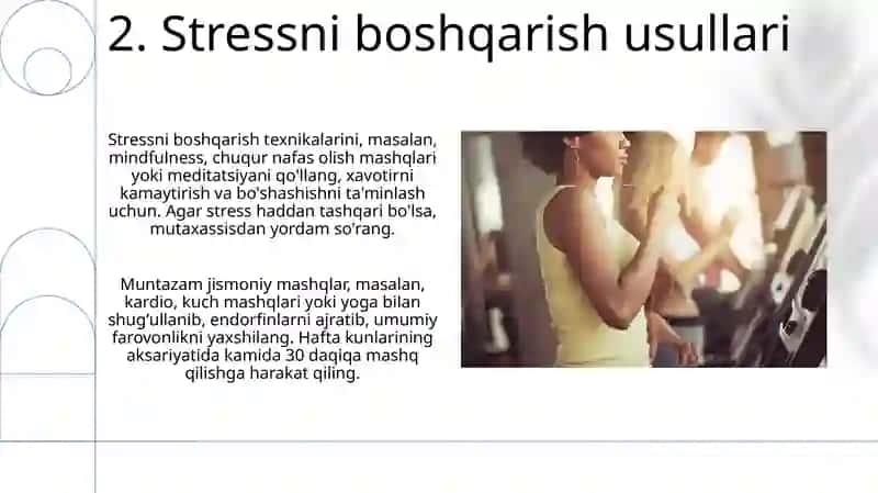 Tanangizni harakatga keltiring: Jismoniy va ruhiy farovonlik uchun mashqlar 4