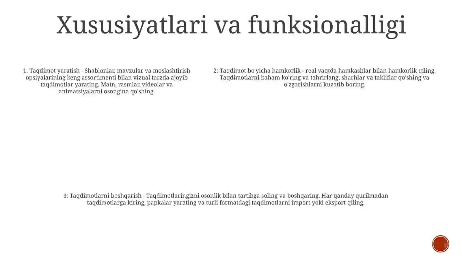 Elektron Taqdimotlarni Yaratish Va Qayta Ishlash Uchun Asboblar ToʻPlami (Копия) 4