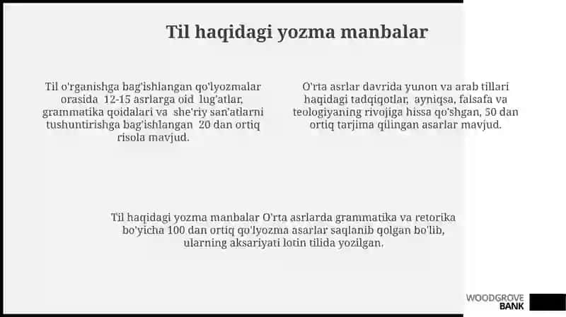 Oʻrta asrlarda Yevropada tilshunoslikning taraqqiyoti 4