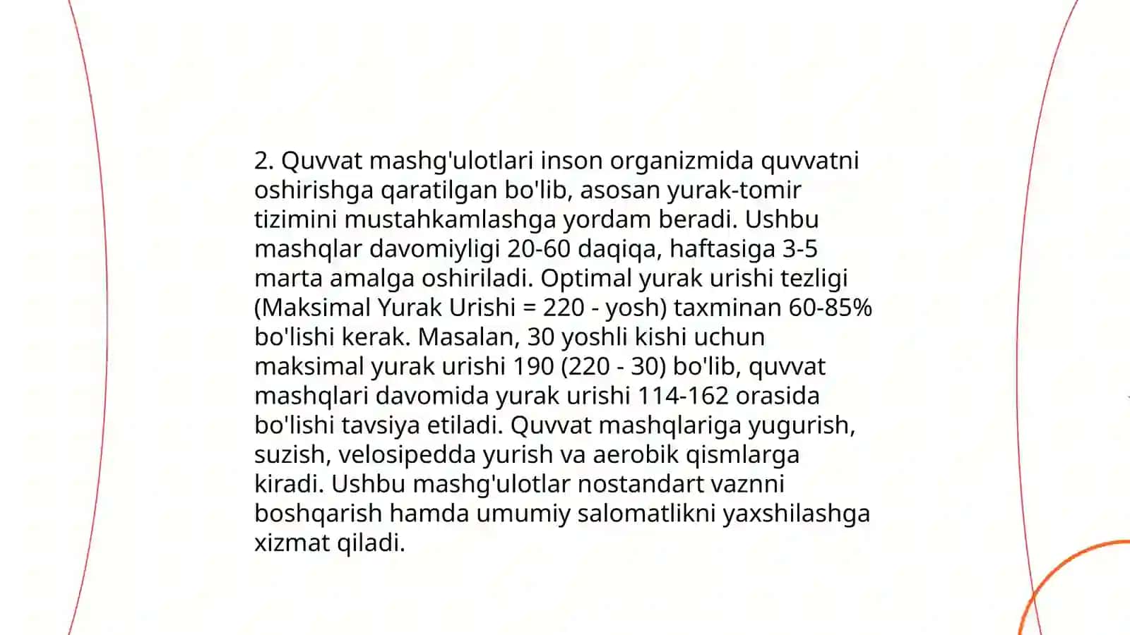 Workout mashg'ulotlari 4
