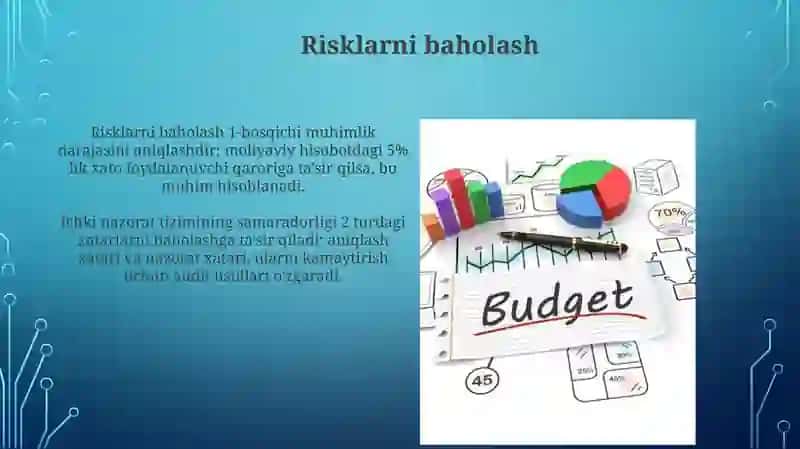 Auditorlik rejasini tuzish va risklarni baholash 4