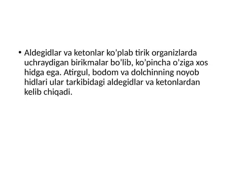 Organik kimyo fanidan mustaqil ish 4
