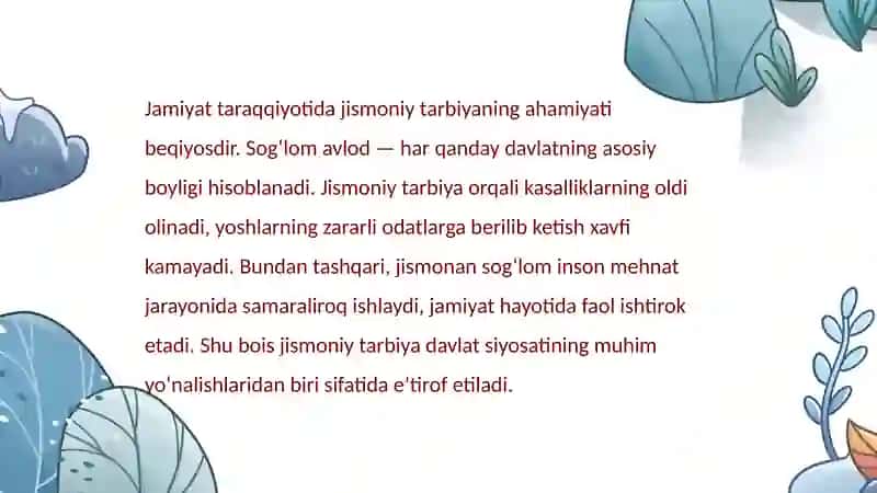 Jismoniy va estetik tarbiya 4