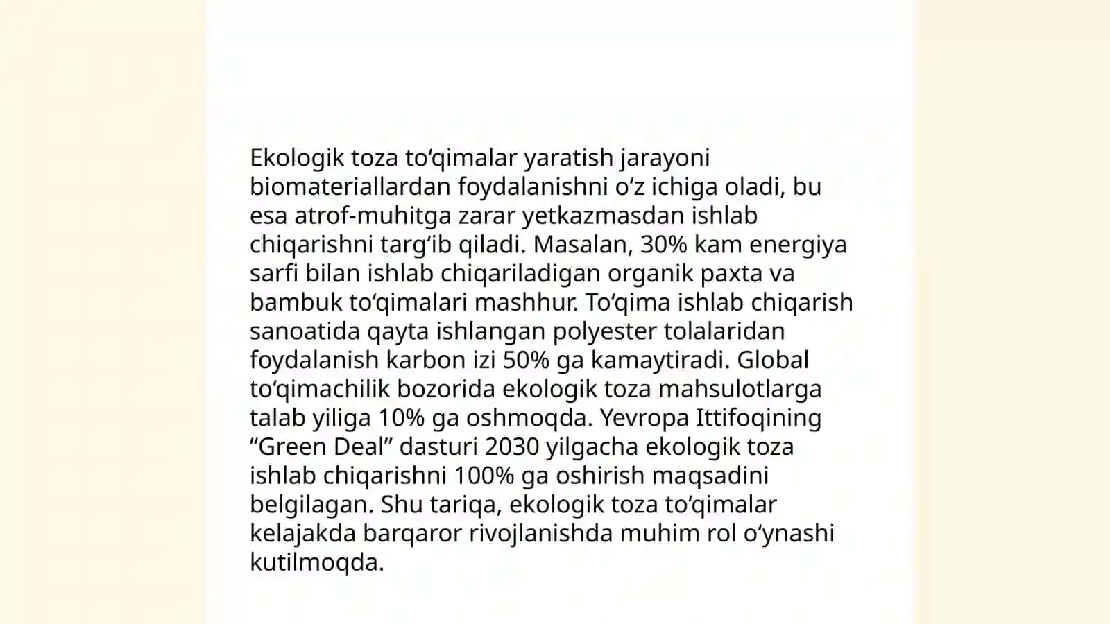 Sintetik tolalar ishlab chiqarish texnologiyalari 4