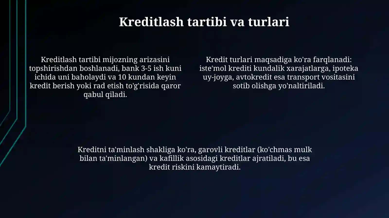 O'zbekiston Respublikasi Bank Tizimi: Tuzilishi va Faoliyati 4