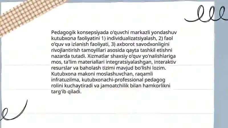 Kutubxona faoliyatining pedagogik kanspensiyasi 4