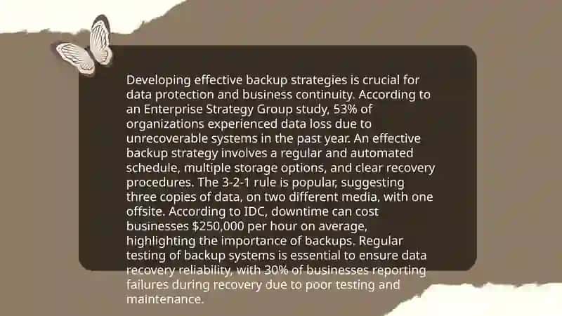 The role of back-up plans for crisis 4