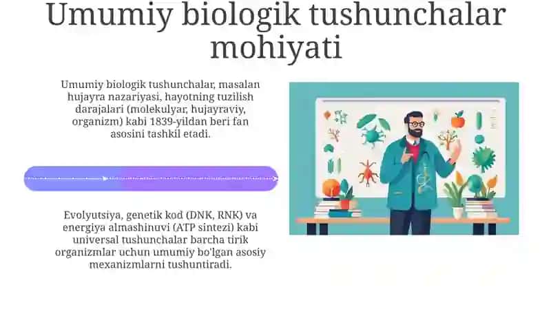 Biologiyanio'qitishdaumumbiologiktushunchalarnitarkibtoptirish 4