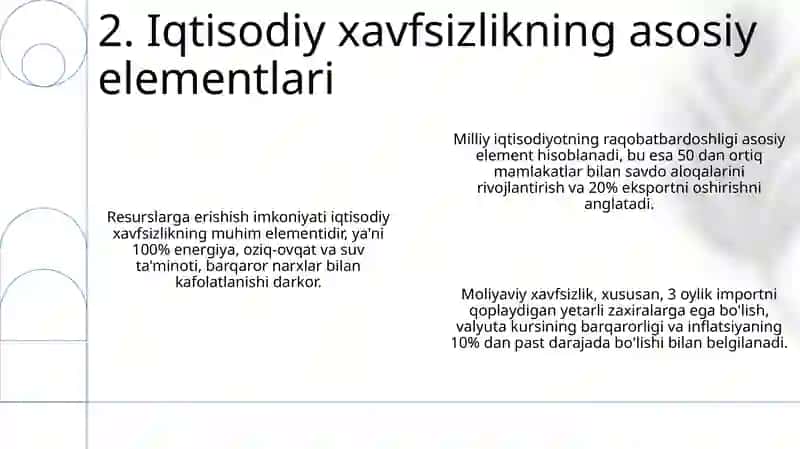 Iqtisodiy xavfsizlik kontseptsiyasi 4