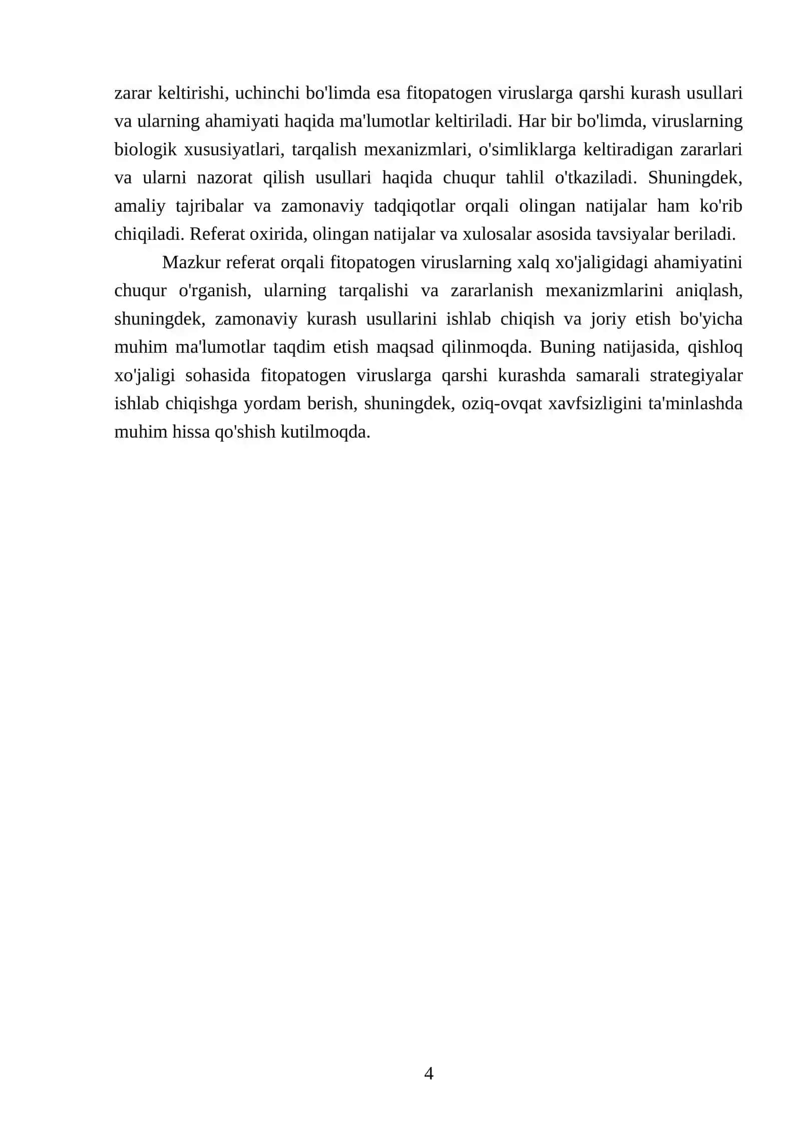 Fitopatogen viruslarning xalq xoʻjaligidagi ahamiyati 4