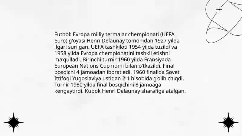 Jahon va Evropada Sport Turlari bo'yicha Birinchi Chempionatlarining Tashkil Topishi 4