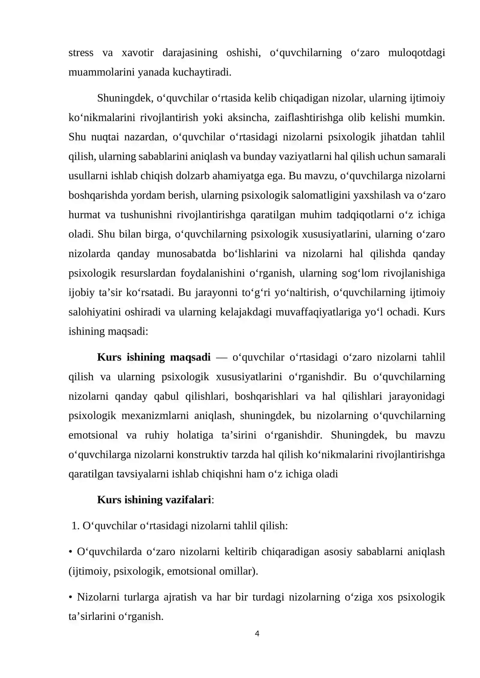 O‘QUVCHILARNI O‘ZARO MUNOSABATLARDAGI NIZOLARDA PSIXOLOGIK XUSUSIYATLARI 4