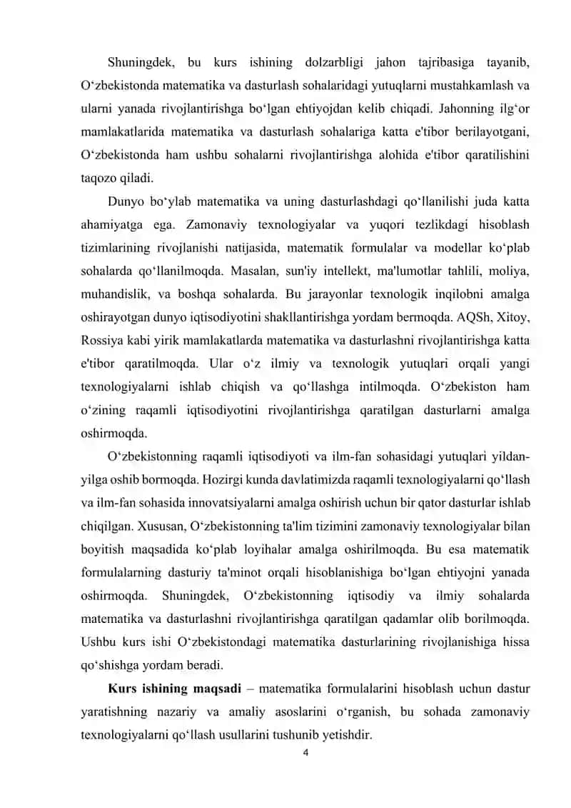 Matematika uchun formula hisoblash dasturini yaratish 4