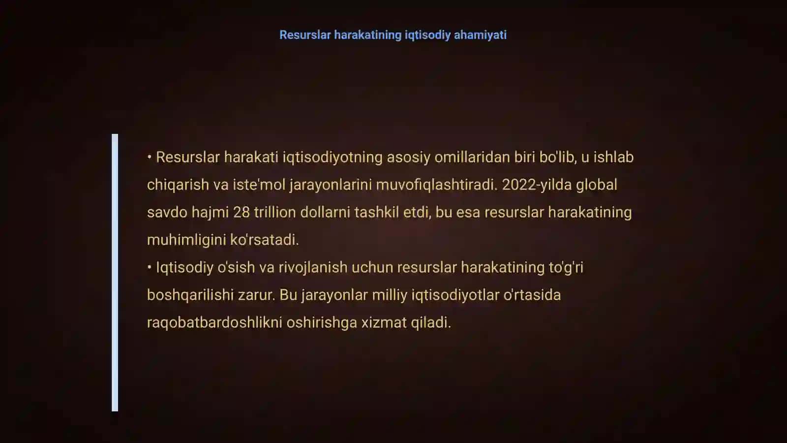 Resurslar Harakatining Makrologistik Asoslari 4