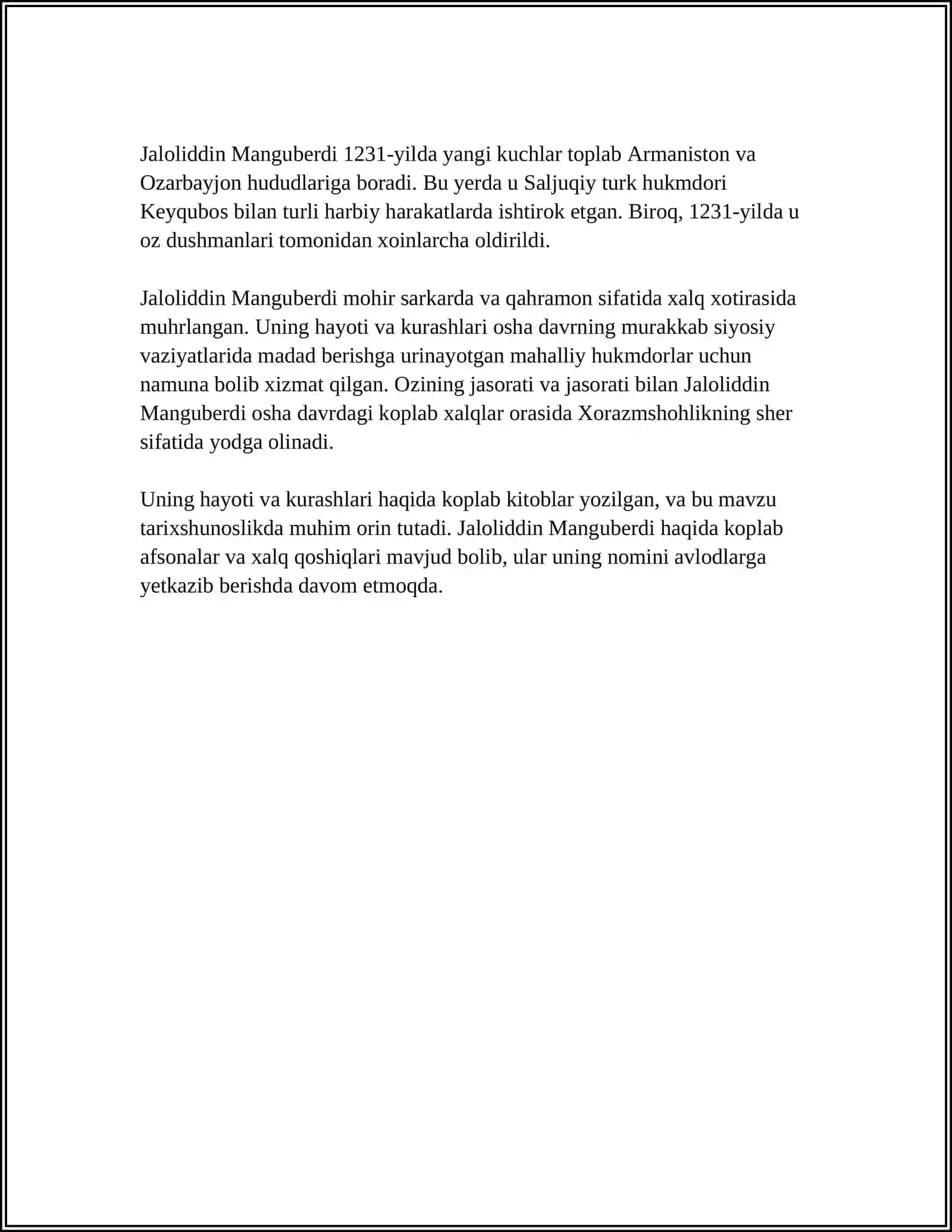 JALOLIDDIN MANGUBERDI-VATAN HIMOYACHISI 4