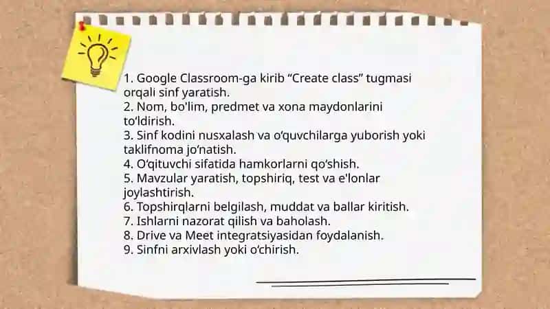 Google ta'lim web xizmatlari 4