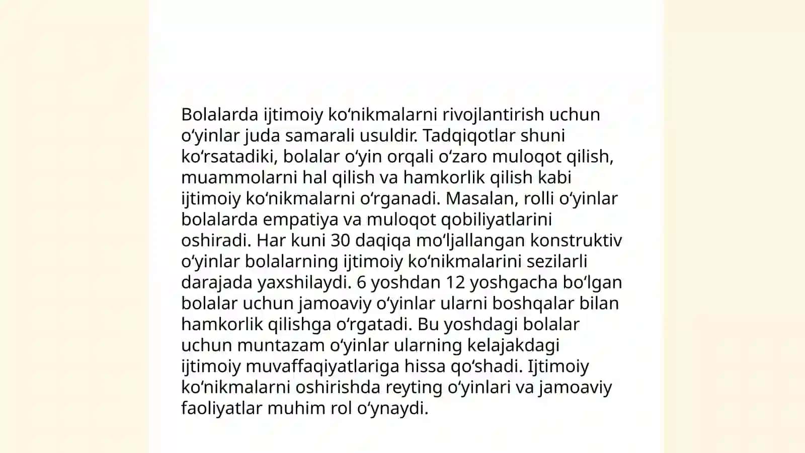 Maktabgacha ta'lim tashkilotlarida o'yin jamosini shakllantirish 4
