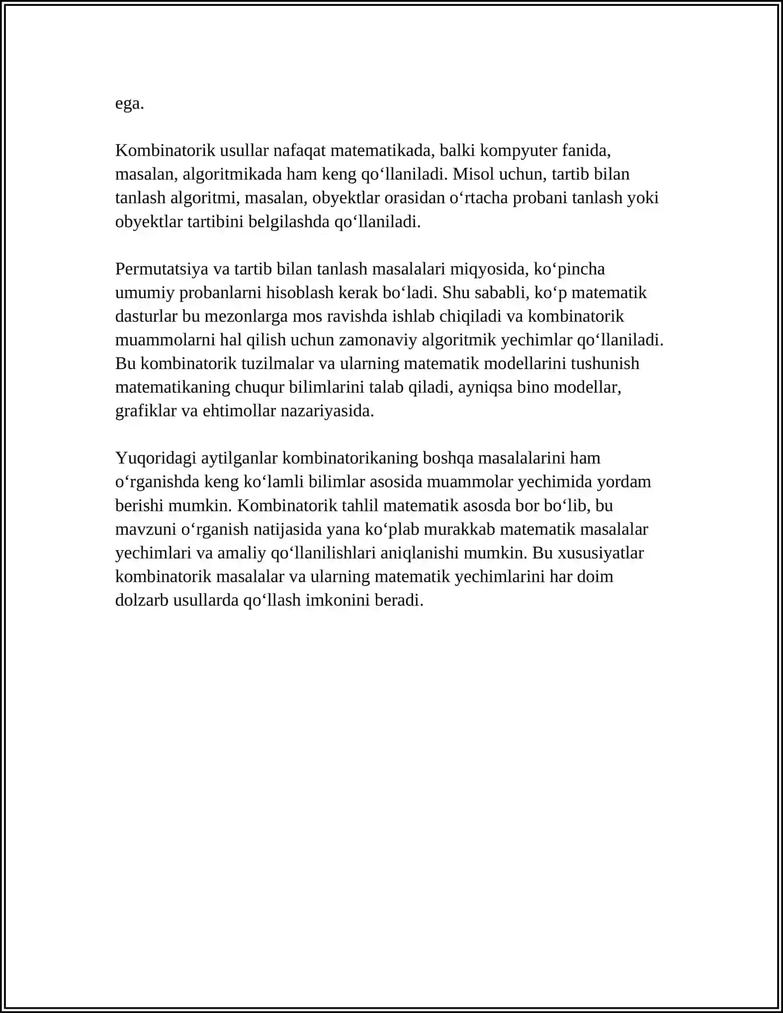 KAMBINATORIKA MASALALARI 4