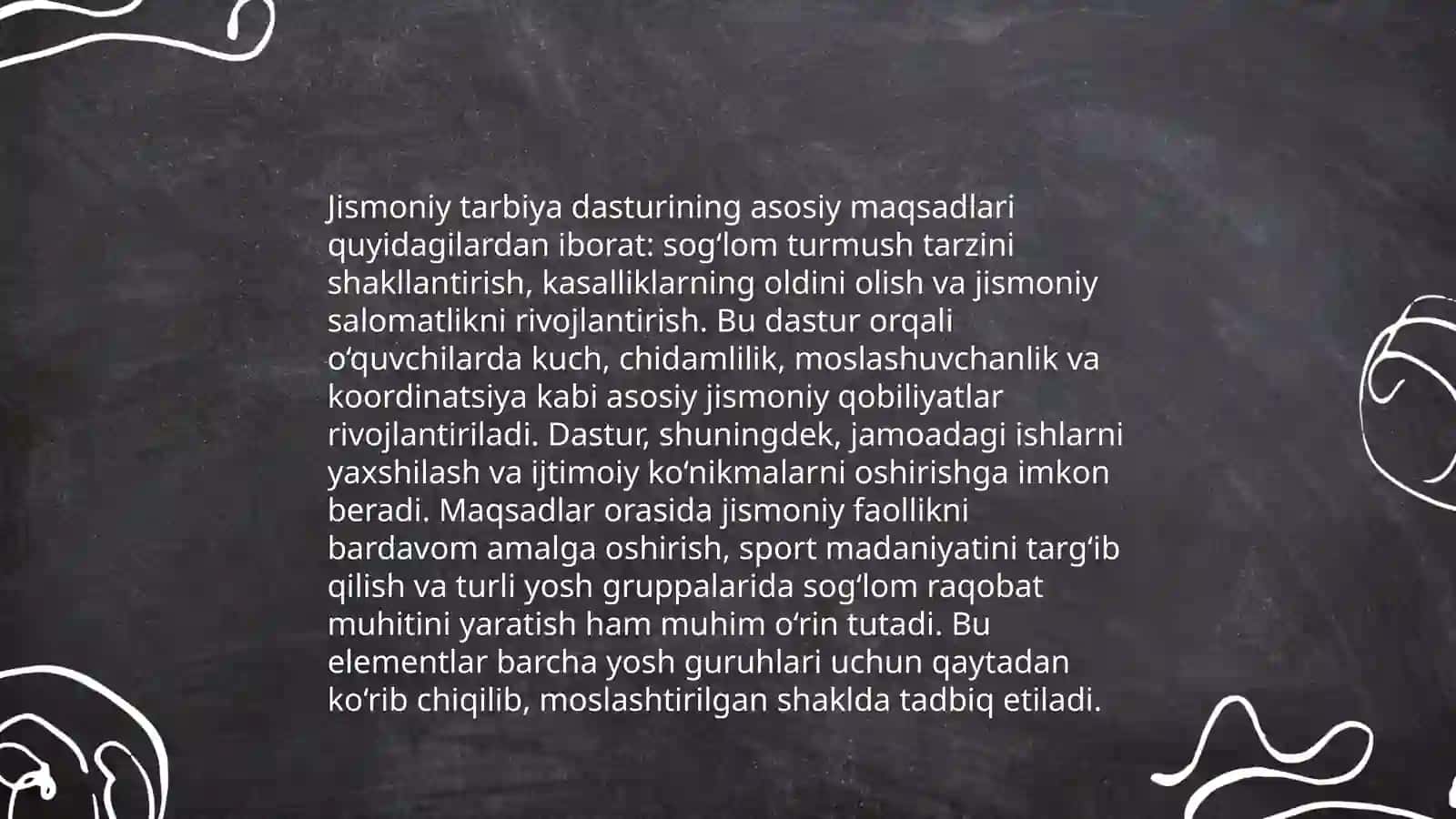 Jismoniy tarbiya bo‘yicha davlat ta‘lim standartlari va o‘quv soatlarini rejalashtirish 4