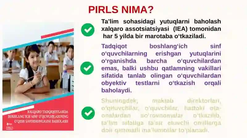 PIRLS XALQARO TADQIQOTIDA MATNDAN FOYDALANISHNING OʻZIGA XOS JIHATLARI 4