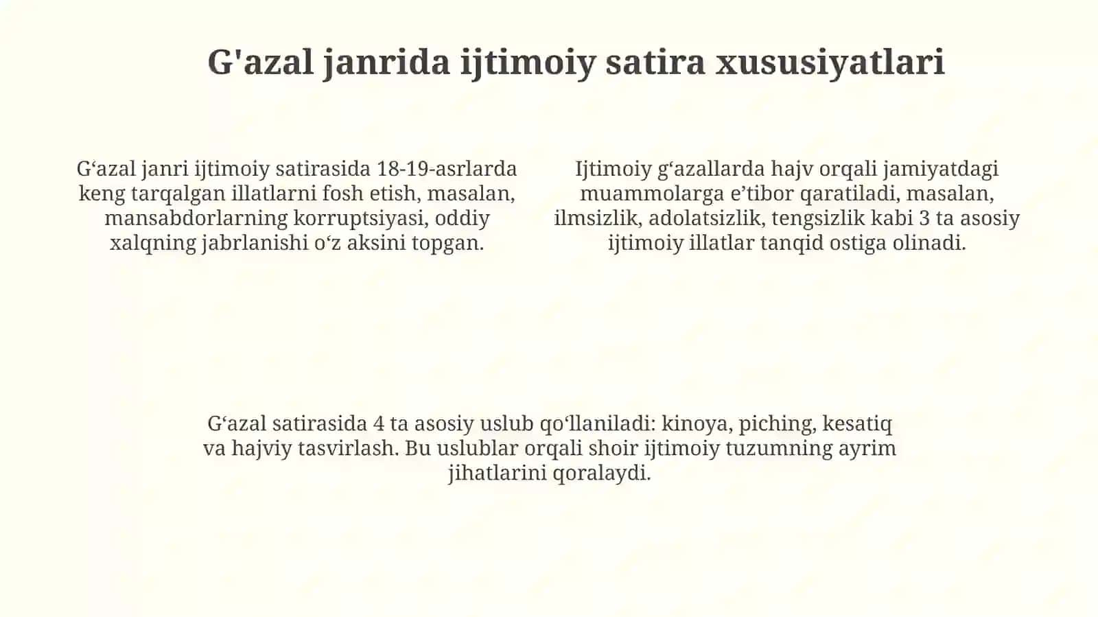 Turdi Farogʻiy ijodida ijtimoiy gʻazallar tahlili 4