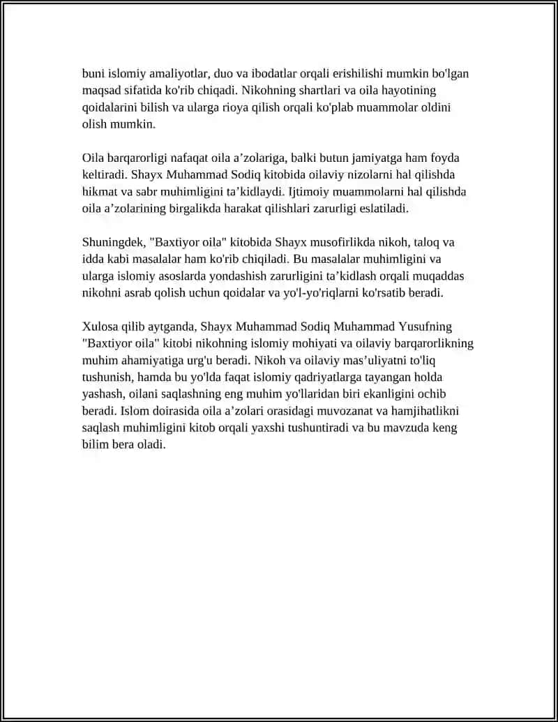 Baxtiyor Oila Kitobi 4
