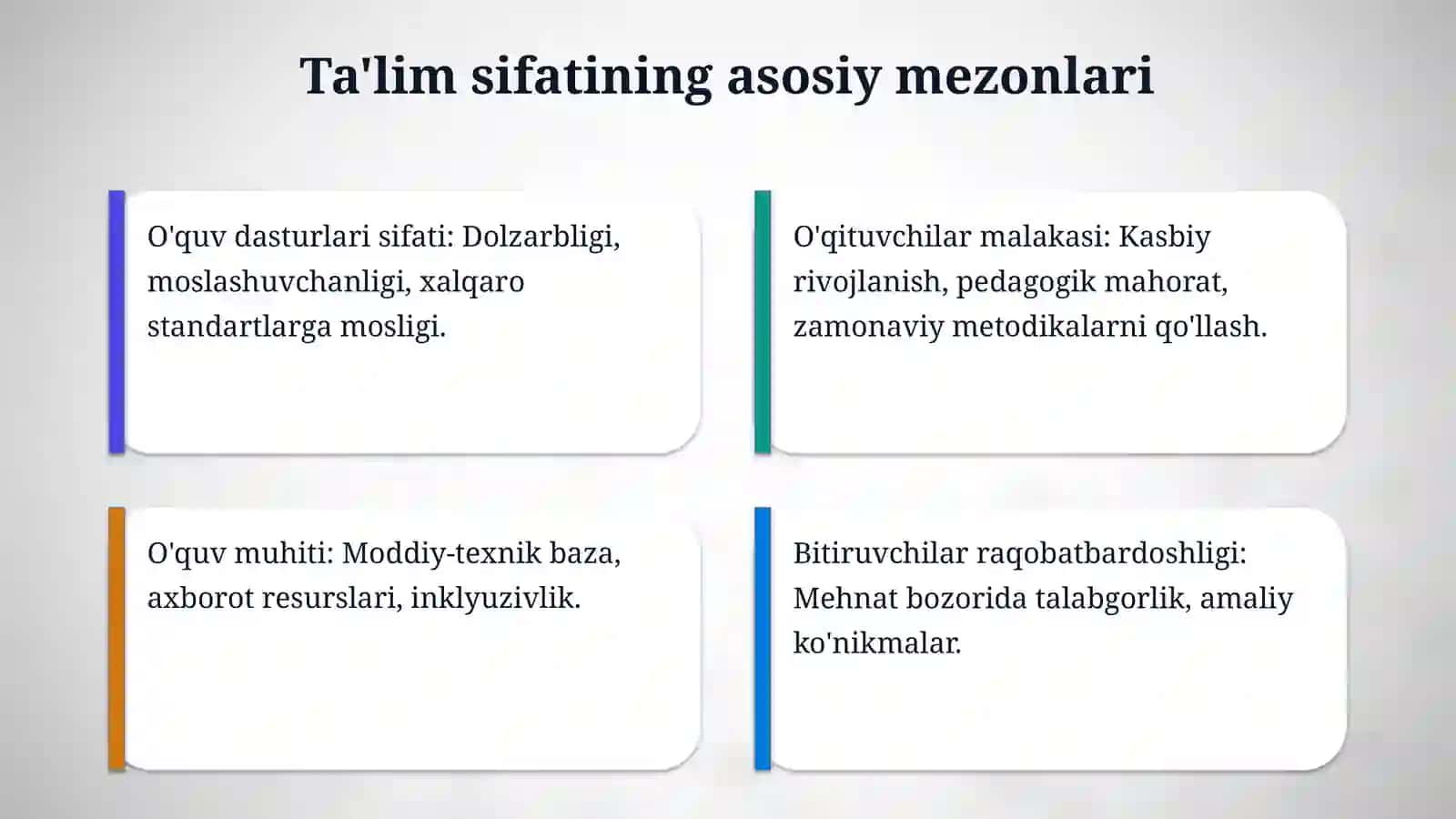 Ta'limda sifat kategoriyasi 4