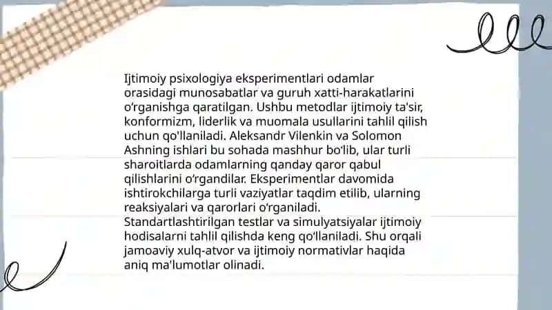 Ijtimoiy psixologiya fanining kelib chiqishi 4