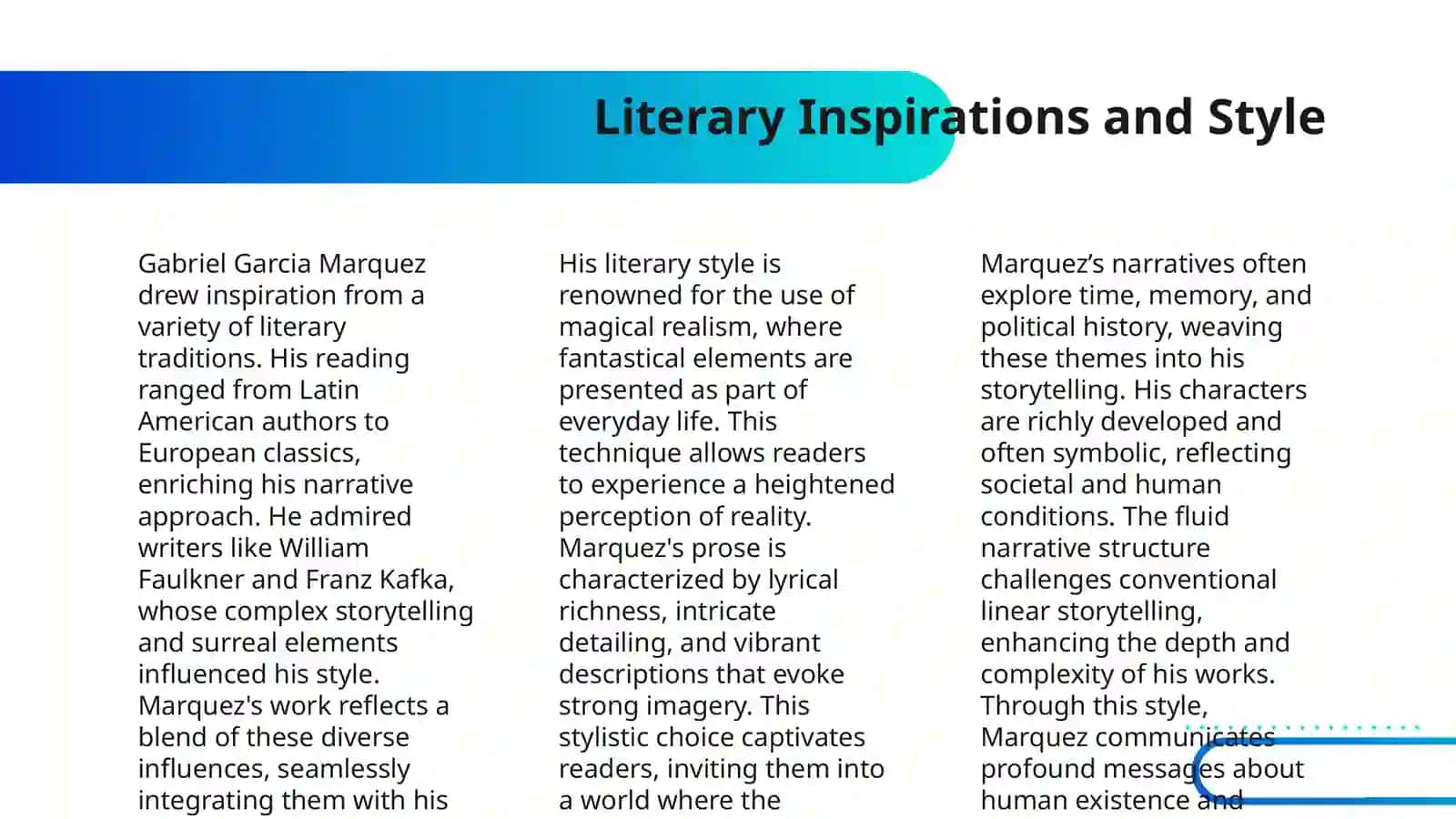Legacy and Impact of Marquez on Latin American Literature 4