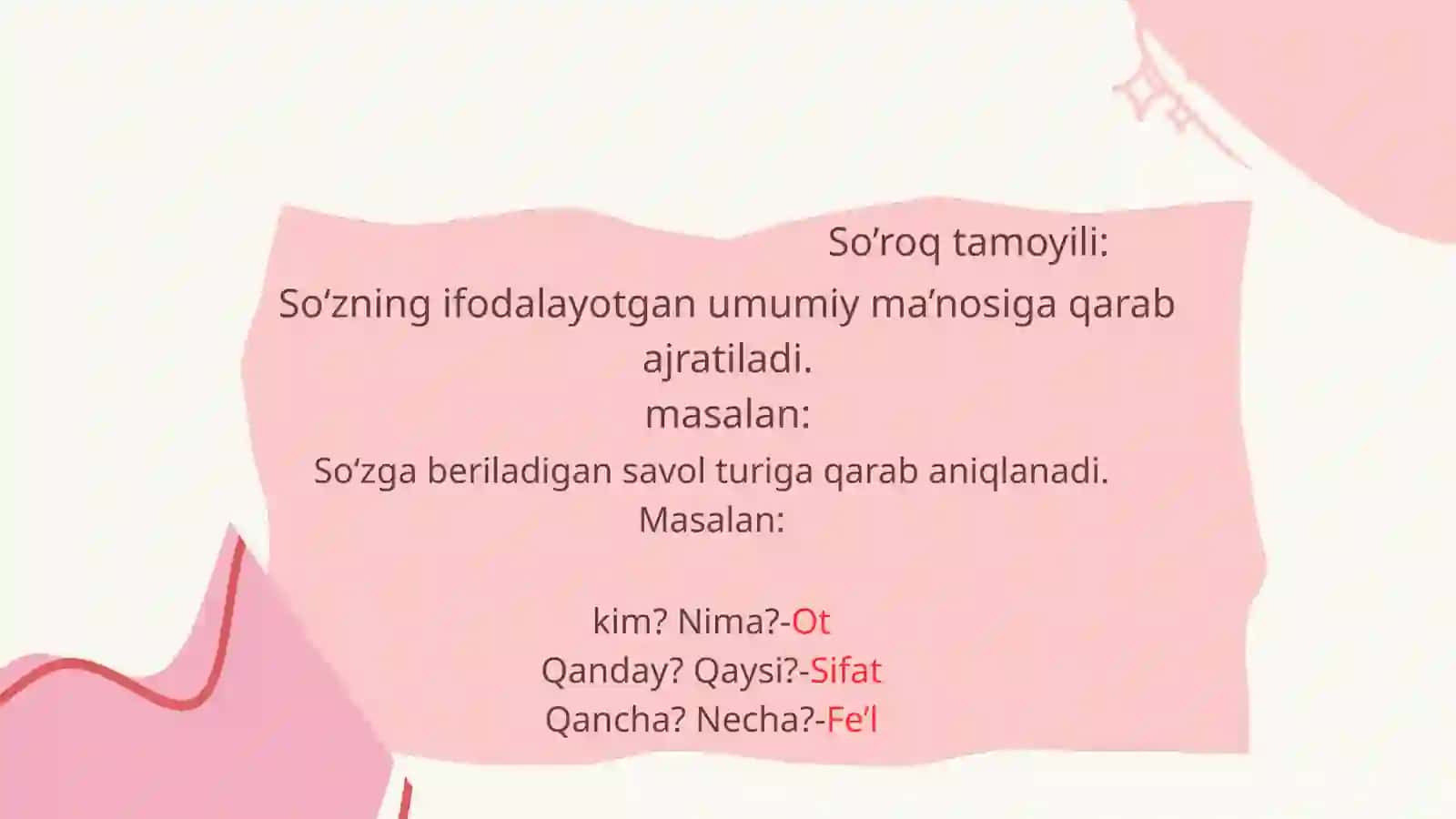 So’z turkumlariga ajratish tamoyillari 4