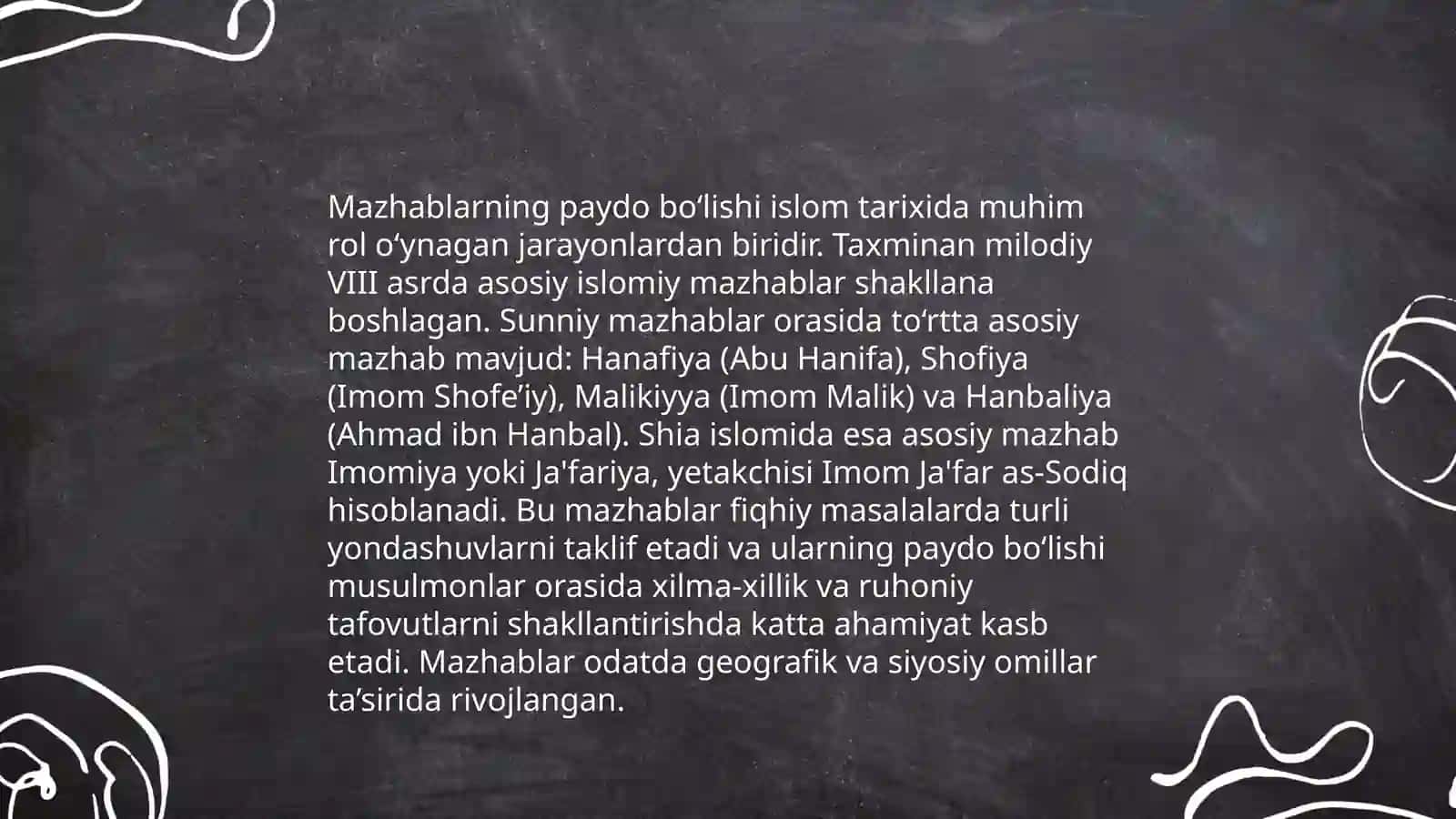 Islomdagi fiqhiy mazhablar 4