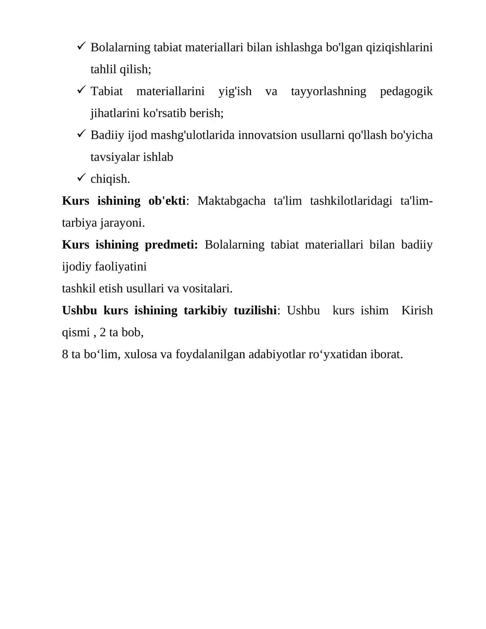 Maktabgacha yoshidagi Bolalar ga tabiat materallarini yig'ish va ularni  badiiy ijodda aks ettirishga o'rgatish 4