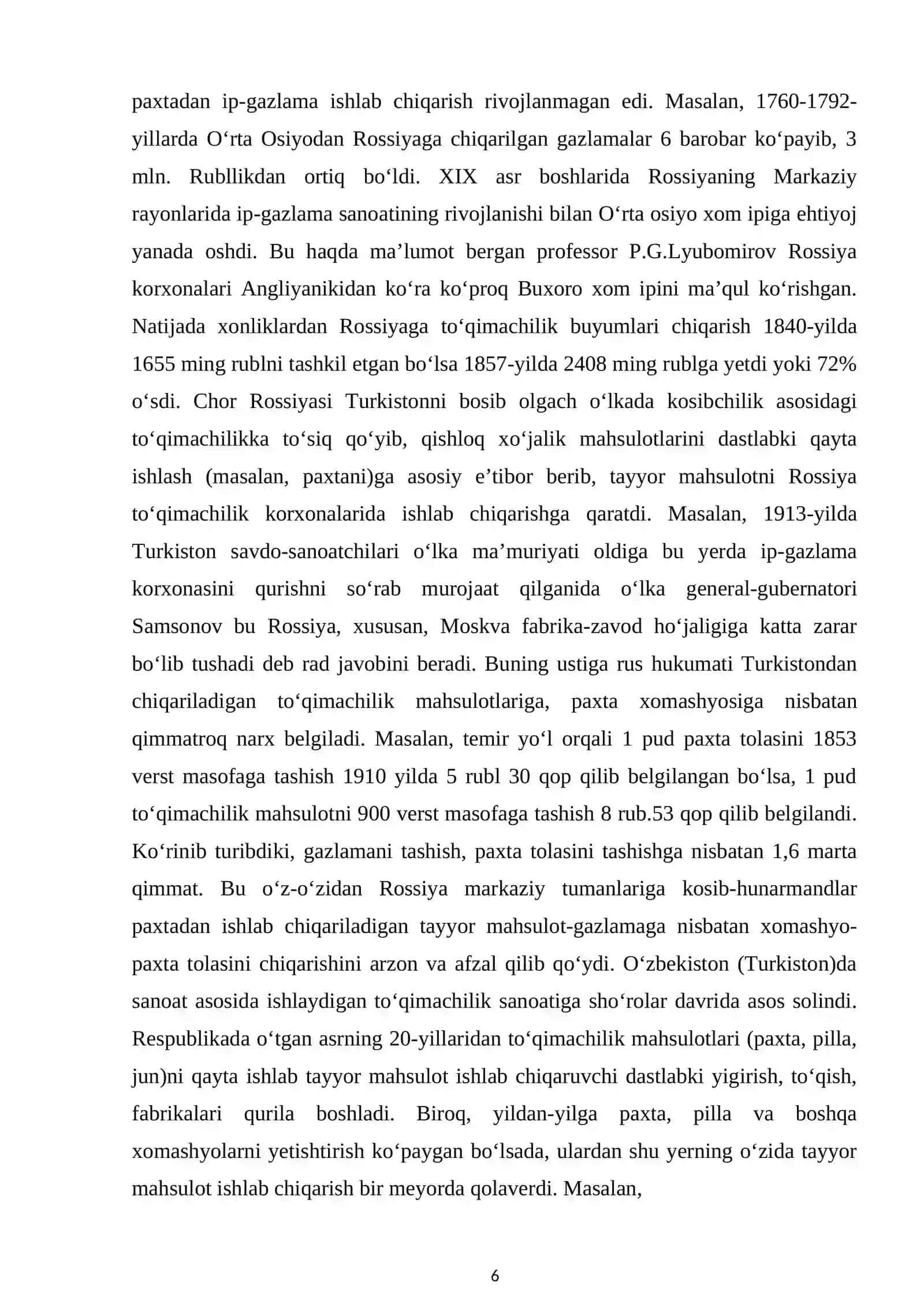 To`qimachilik sanoati va yengil sanoat tarixini o`rganish 4