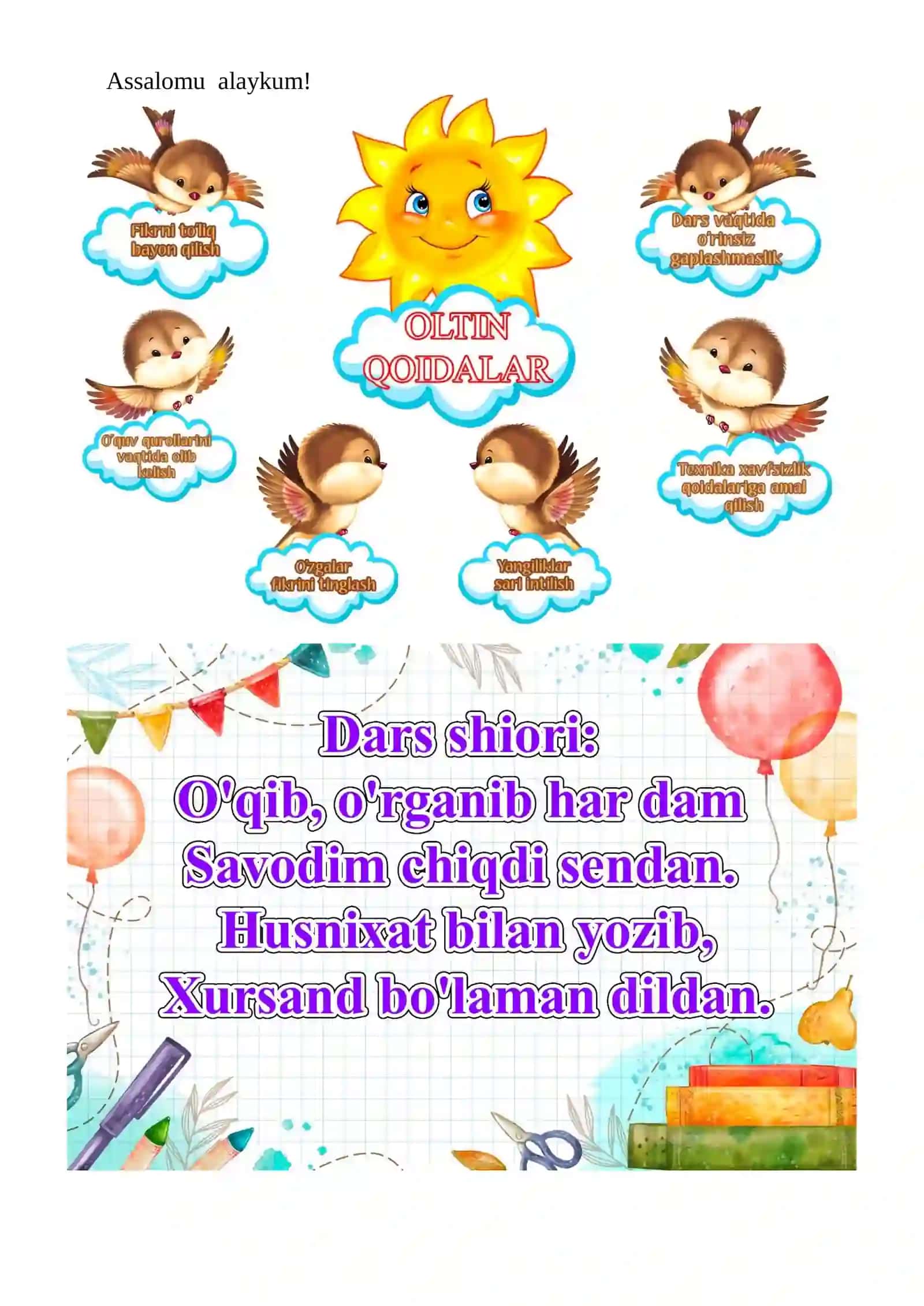Otlarda birlik va ko‘plik mavzusida 3-sinf Ona tili fanidan dars ishlanmasi 4