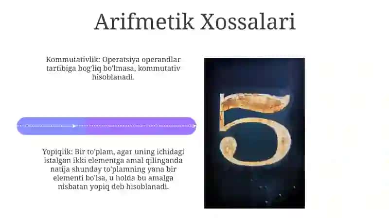 Raqamlar o'rtasidagi munosabatlarni tushuntirish 4