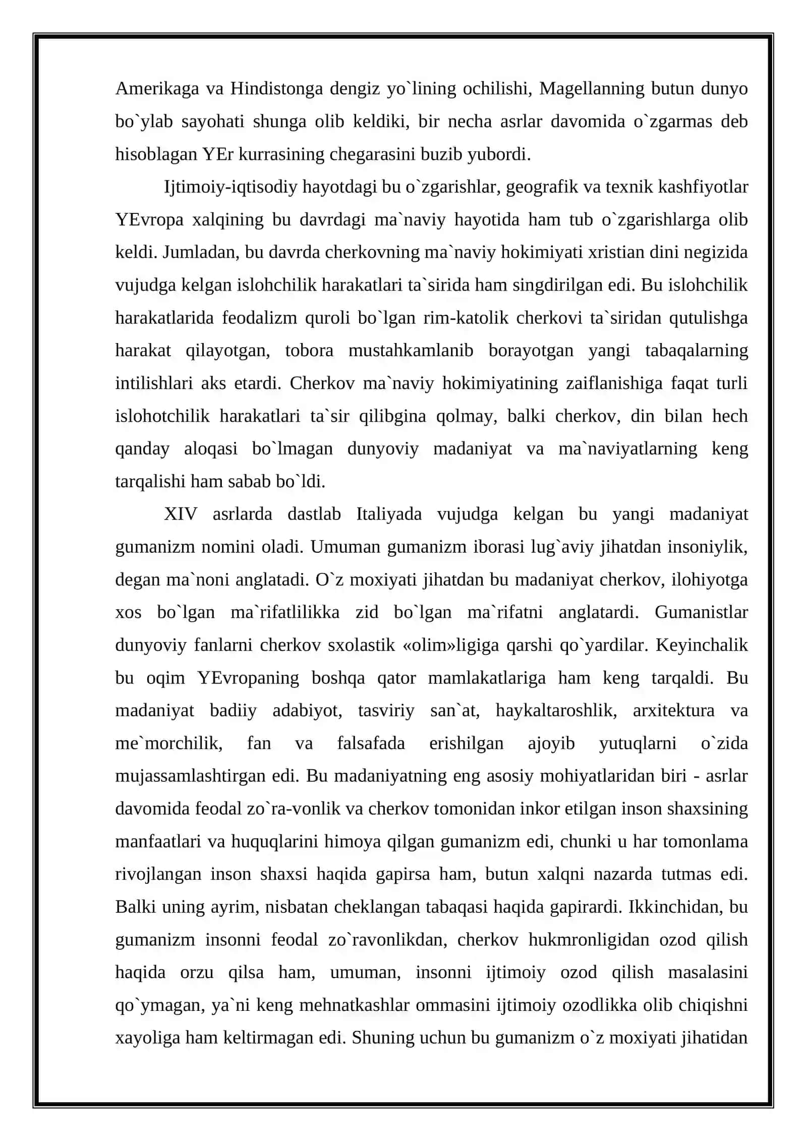 GʻARBIY YEVROPADA UYGʻONISH DAVR.XIV-XVI ASRLAR YEVROPADA ILMIY BILIMLAR RIVOJIDA YANGI DAVR 4
